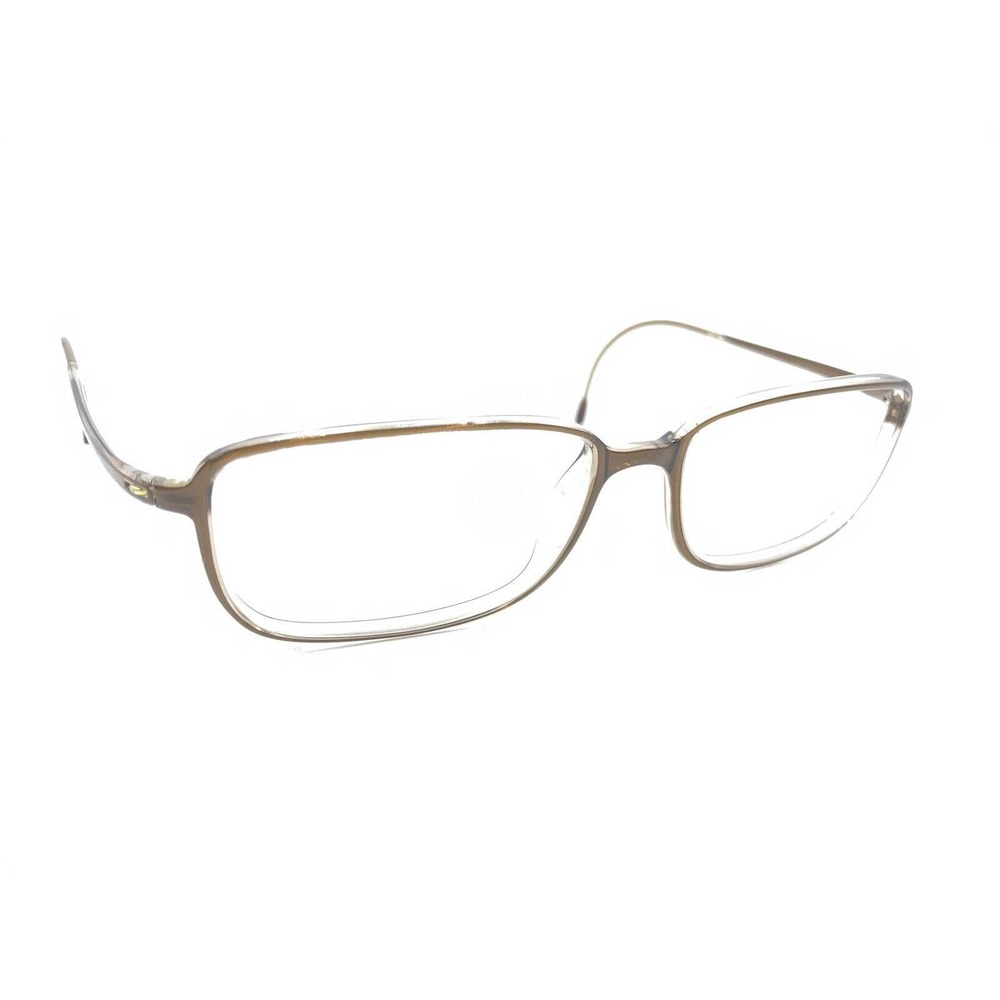 Silhouette Spx Translucent Brown Rectangle Eyegla… - image 1